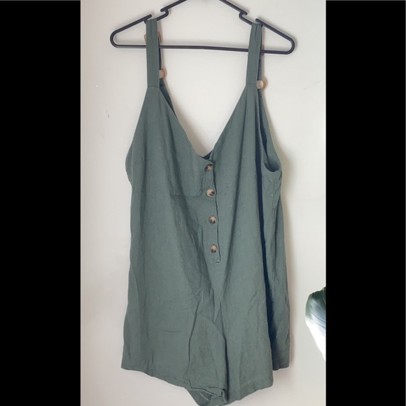 🌻Dotti Khaki Green playsuit/Romper - Picture 2 of 3